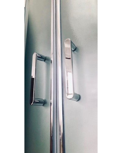 Душевая кабина Royal Bath HP 120х80 RB8120HP7-WC-CH-L с гидромассажем стекло матовое задняя стенка Белая