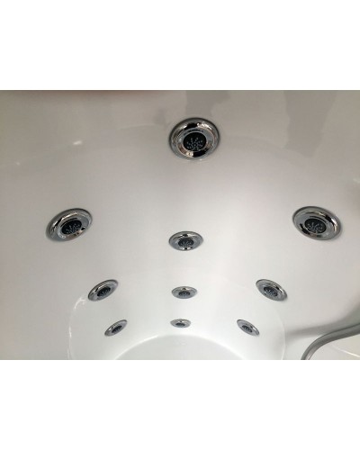 Душевой бокс Royal Bath ALP 170x100 RB170ALP-T-CH-L с гидромассажем стекло прозрачное задняя стенка Белая