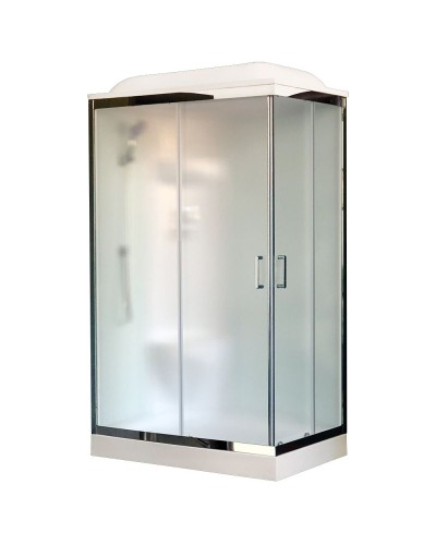 Душевая кабина Royal Bath HP 120х80 RB8120HP6-WC-CH-L стекло матовое задняя стенка Белая