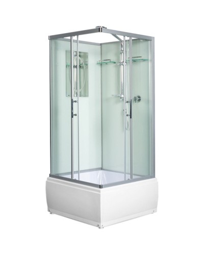 Душевая кабина WeltWasser WW500 Aller 901 90x90 10000003254 профиль Хром стекло прозрачное