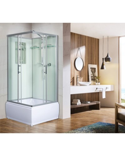 Душевая кабина WeltWasser WW500 Aller 901 90x90 10000003254 профиль Хром стекло прозрачное