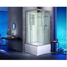 Душевая кабина WeltWasser WW500 Aller 901 90x90 10000003254 профиль Хром стекло прозрачное