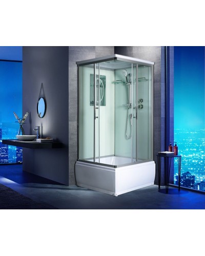 Душевая кабина WeltWasser WW500 Aller 902 90x90 10000003255 профиль Хром стекло прозрачное