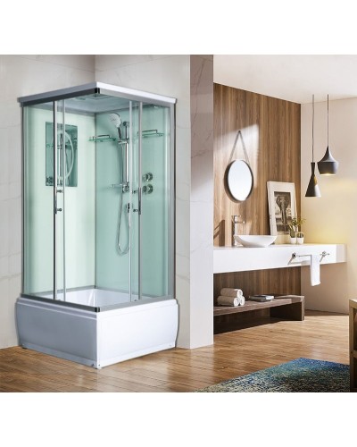 Душевая кабина WeltWasser WW500 Aller 902 90x90 10000003255 профиль Хром стекло прозрачное