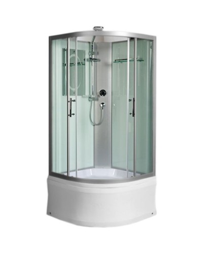 Душевая кабина WeltWasser WW500 Halle 901 90x90 10000003239 профиль Хром стекло прозрачное