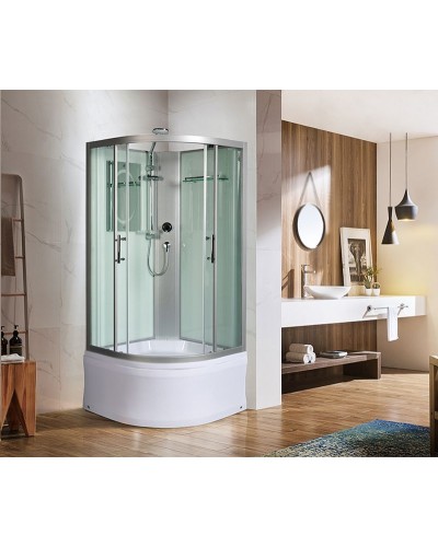 Душевая кабина WeltWasser WW500 Halle 1001 100x100 10000003240 профиль Хром стекло прозрачное