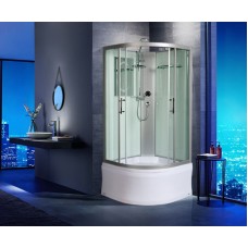 Душевая кабина WeltWasser WW500 Halle 1001 100x100 10000003240 профиль Хром стекло прозрачное