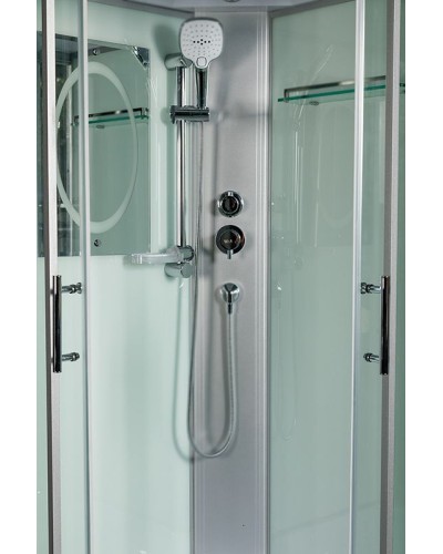 Душевая кабина WeltWasser WW500 Halle 902 90x90 10000003242 профиль Хром стекло прозрачное