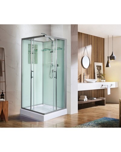 Душевая кабина WeltWasser WW500 Laine 901 90x90 10000003259 профиль Хром стекло прозрачное