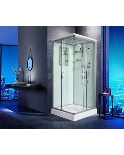 Душевая кабина WeltWasser WW500 Laine 904 90x90 10000003268 профиль Хром стекло прозрачное