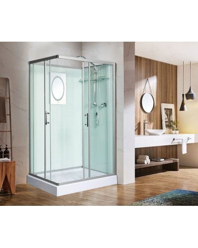 Душевая кабина WeltWasser WW500 Laine 1201 120x90 10000003270 профиль Хром стекло прозрачное