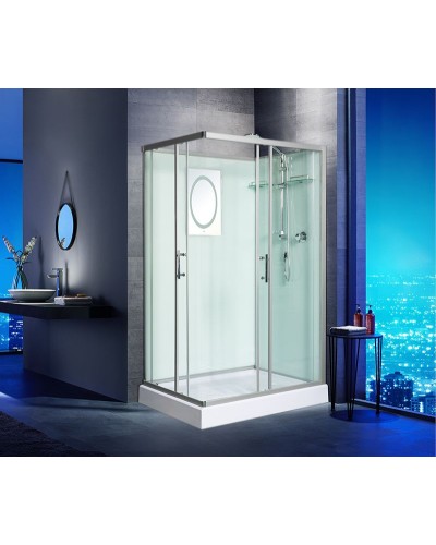 Душевая кабина WeltWasser WW500 Laine 1201 120x90 10000003270 профиль Хром стекло прозрачное