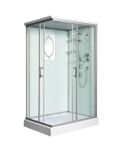 Душевая кабина WeltWasser WW500 Laine 1204 120x90 10000003273 профиль Хром стекло прозрачное