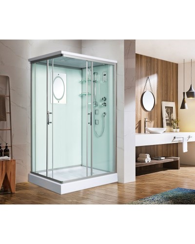 Душевая кабина WeltWasser WW500 Laine 1204 120x90 10000003273 профиль Хром стекло прозрачное