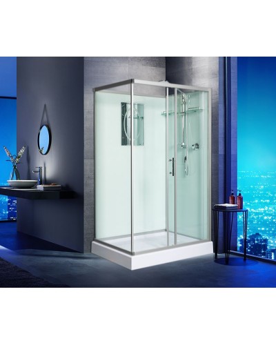 Душевая кабина WeltWasser WW500 Laine 1211 120x90 10000003274 профиль Хром стекло прозрачное