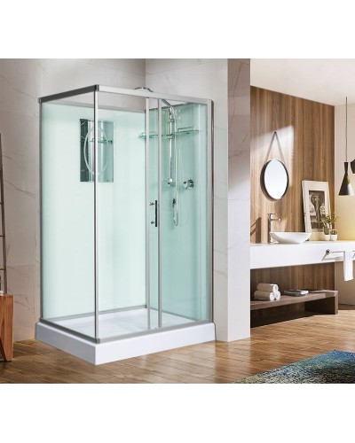 Душевая кабина WeltWasser WW500 Laine 1211 120x90 10000003274 профиль Хром стекло прозрачное