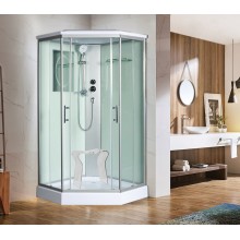 Душевая кабина WeltWasser WW500 Nesse 902 90x90 10000003280 профиль Хром стекло прозрачное