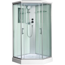 Душевая кабина WeltWasser WW500 Nesse 1002 100x100 10000003281 профиль Хром стекло прозрачное