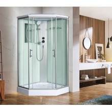 Душевая кабина WeltWasser WW500 Nesse 1002 100x100 10000003281 профиль Хром стекло прозрачное