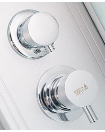 Душевая кабина WeltWasser WW500 Nesse 1002 100x100 10000003281 профиль Хром стекло прозрачное