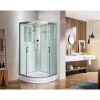 Душевая кабина WeltWasser WW500 Werra 801 80x80 10000003222 профиль Хром стекло прозрачное