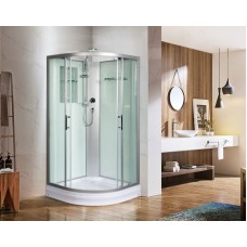 Душевая кабина WeltWasser WW500 Werra 801 80x80 10000003222 профиль Хром стекло прозрачное