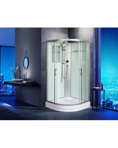 Душевая кабина WeltWasser WW500 Werra 801 80x80 10000003222 профиль Хром стекло прозрачное