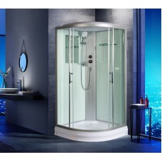 Душевая кабина WeltWasser WW500 Werra 802 80x80 10000003225 профиль Хром стекло прозрачное