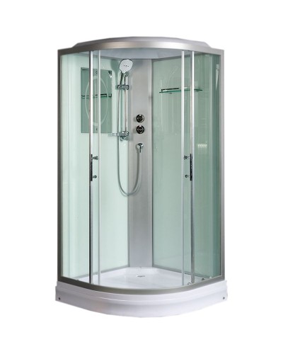 Душевая кабина WeltWasser WW500 Werra 1002 100x100 10000003227 профиль Хром стекло прозрачное