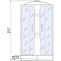 Душевая кабина River Amur 90x90 МТ 10000001439 с поддоном