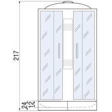 Душевая кабина River Amur 90x90 МТ 10000001439 с поддоном