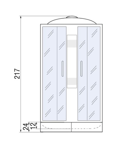 Душевая кабина River Amur 90x90 МТ 10000001439 с поддоном