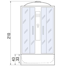 Душевая кабина River Rein 80x80 МТ 10000001308 с поддоном