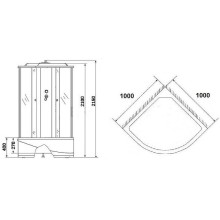 Душевая кабина Niagara Eco 100х100 NG-7309-14 без гидромассажа