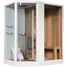 Душевая кабина Orans 180x130 R 89103RW с сауной профиль Белый стекла прозрачные