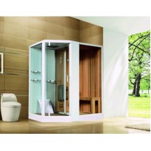 Душевая кабина Orans 180x130 R 89103RW с сауной профиль Белый стекла прозрачные