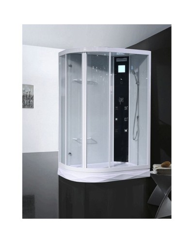 Душевая кабина Orans 130x90 R 86155ar с гидромассажем профиль Белый задние стенки Белые