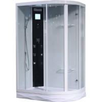 Душевая кабина Orans 130x90 L 86155al с гидромассажем профиль Белый задние стенки Белые