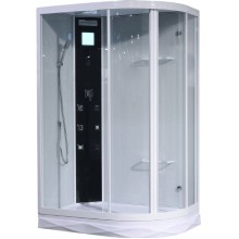 Душевая кабина Orans 130x90 L 86155al с гидромассажем профиль Белый задние стенки Белые