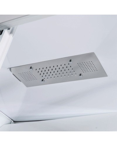 Душевая кабина Orans 130x90 L 86155al с гидромассажем профиль Белый задние стенки Белые