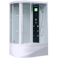 Душевая кабина Orans 130x90 R 86155r0 с гидромассажем профиль Белый задние стенки Белые