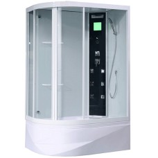 Душевая кабина Orans 130x90 R 86155r0 с гидромассажем профиль Белый задние стенки Белые