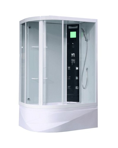 Душевая кабина Orans 130x90 R 86155r0 с гидромассажем профиль Белый задние стенки Белые