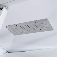 Душевая кабина Orans 130x90 R 86155r0 с гидромассажем профиль Белый задние стенки Белые