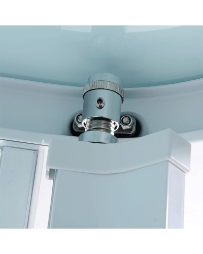 Душевая кабина Orans 130x90 L 86155l0 с гидромассажем профиль Белый задние стенки Белые