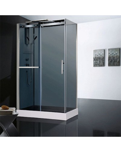 Душевая кабина Orans 120x80 8629ed0 профиль Хром задние стенки Белые