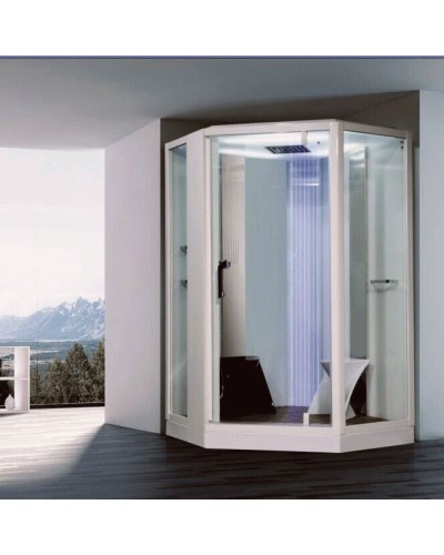 Душевая кабина Orans 130x130 89106w0 с баней профиль Белый задние стенки Белые