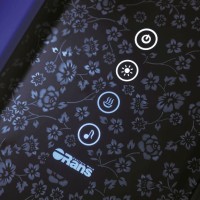 Душевая кабина Orans 130x130 89106b0 с баней профиль Черный задние стенки Черные