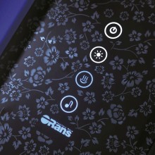 Душевая кабина Orans 130x130 89106b0 с баней профиль Черный задние стенки Черные