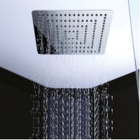 Душевая кабина Orans 130x130 89106b0 с баней профиль Черный задние стенки Черные